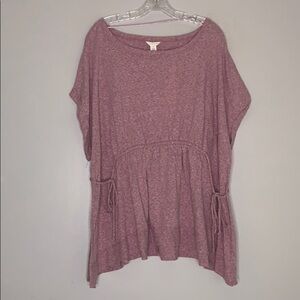 Nordstrom x Caslon XXL pink short-sleeve shirt pink plus size top new nwt